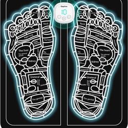 new EMS Foot Massager Mat for Neuropathy - Foot Massager for Pain Plantar Relief, Improve Circulation, Muscle Relaxation, Portable & Rechargeable Feet