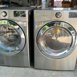 Washer And Dryer Lg Stainless Steel 