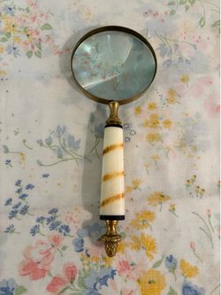 Brass magnifying glass