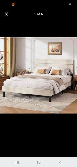 NEW QUEEN BED FRAME  NEW IN BOX
