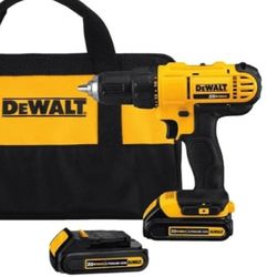 DEWALT 20V Max Cordless Drill / Driver Kit, Compact, 1/2-Inch (DCD771C2), Dewalt Yellow