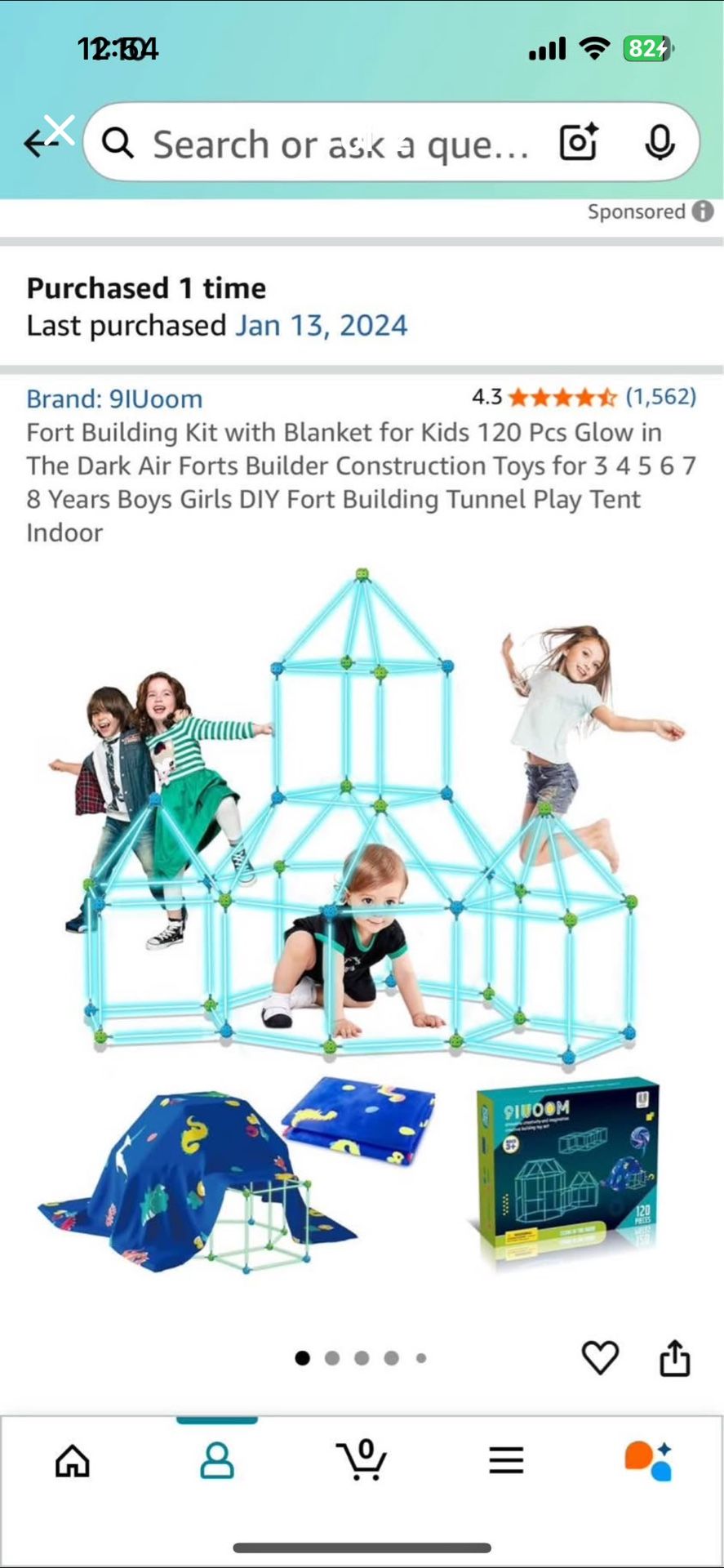 Glow In The Dark Fort Kit