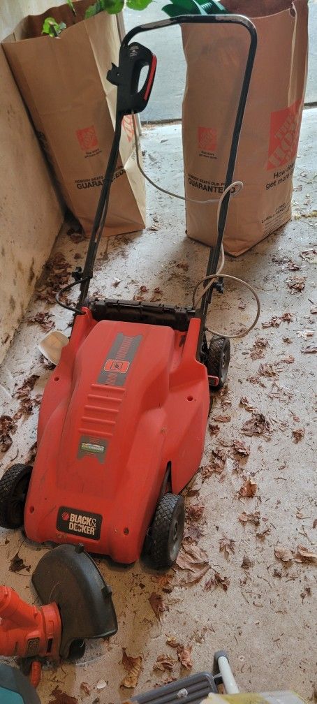 Electric Lawn Mower And Weed Whacker