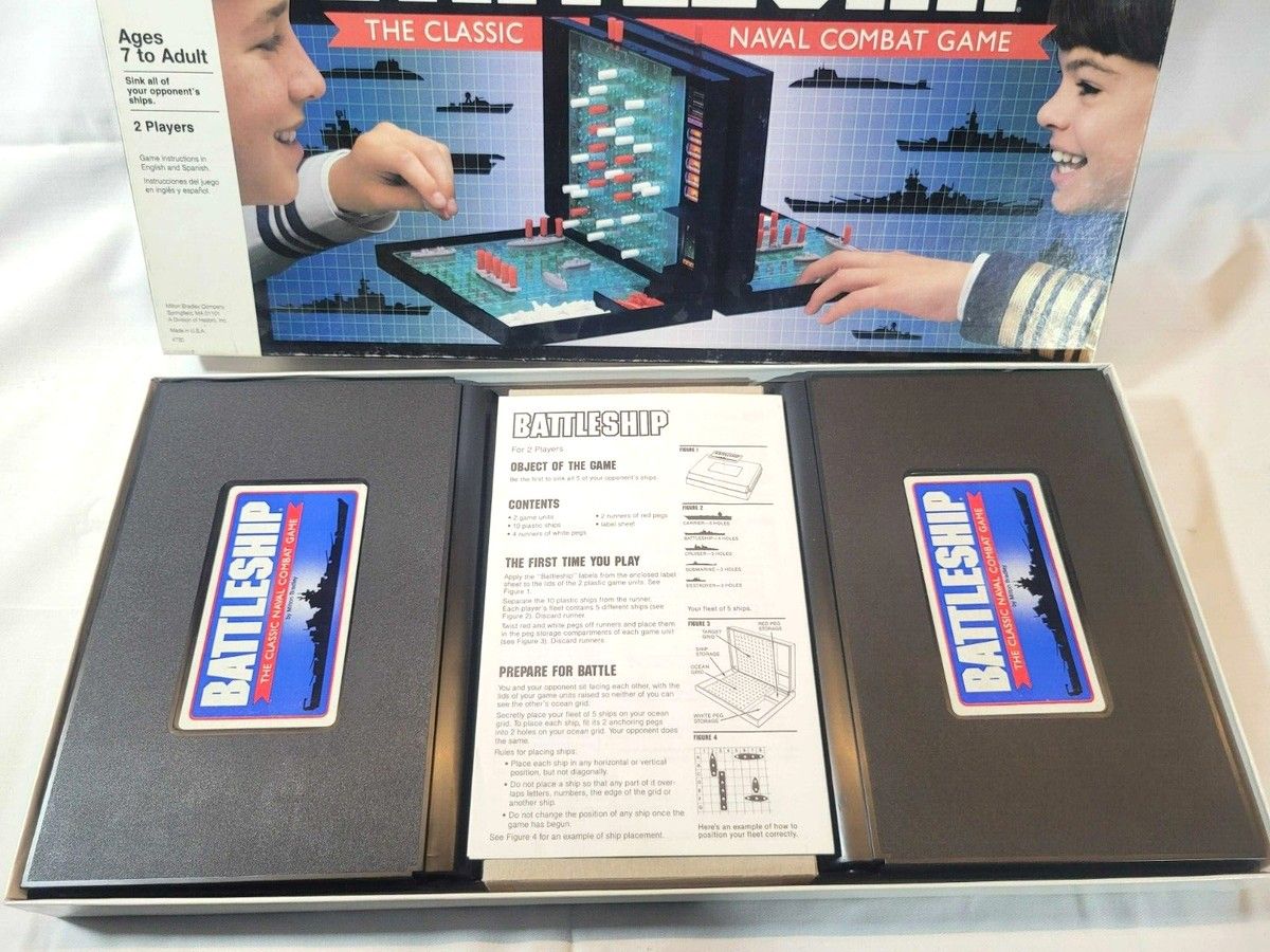 Vintage 1990 Battleship Strategy Game 4730 Complete Milton Bradley Made in USA