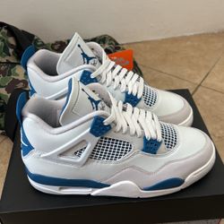 Jordan 4 Military Blue Industrial Blue