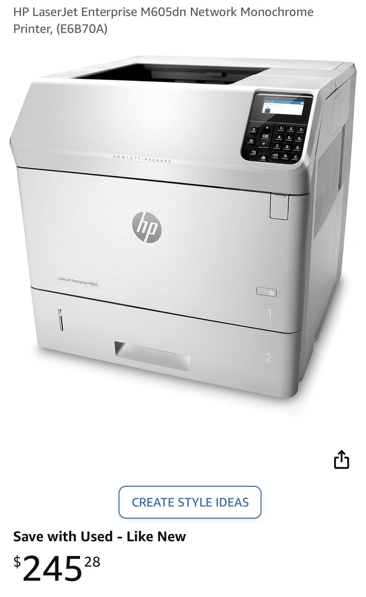 HP LaserJet M605 Printer