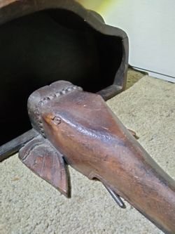 Hand Carved Elephant Shelf
