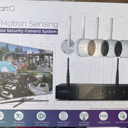 Thermal True Detection XMARTO Prime 8CH 1080PHD Wireless Security Camera System with 4 cameras