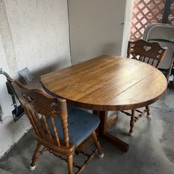 Solid Oak Small Kitchen Set