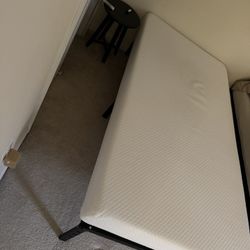 6” Twin Memory Foam Mattress + Metal Frame
