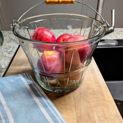 Anchor Hocking Glass Fruit/Ice Bucket