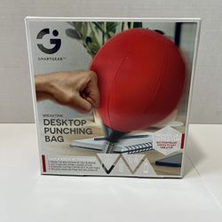 SmartGear Desk Punching Bag Red Desktop & Office Punch Bag with Suction Cups