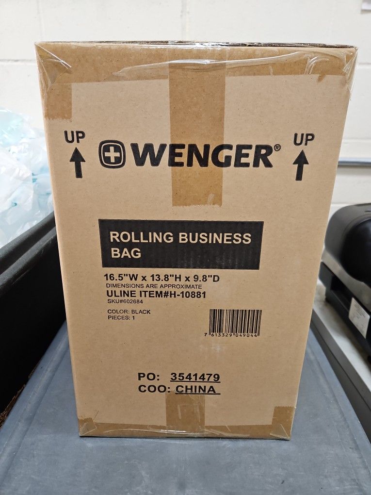 Wenger 16" Rolling Business Bag - Black