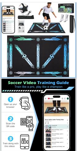 Soccer Football Training Mat Kit