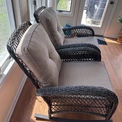 2 Wicker Rocking Chairs 