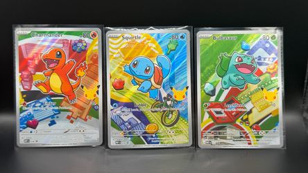 2026 Pokemon MEP Promo #037-039 Bulbasaur Charmander Squirtle First Partner Lot
