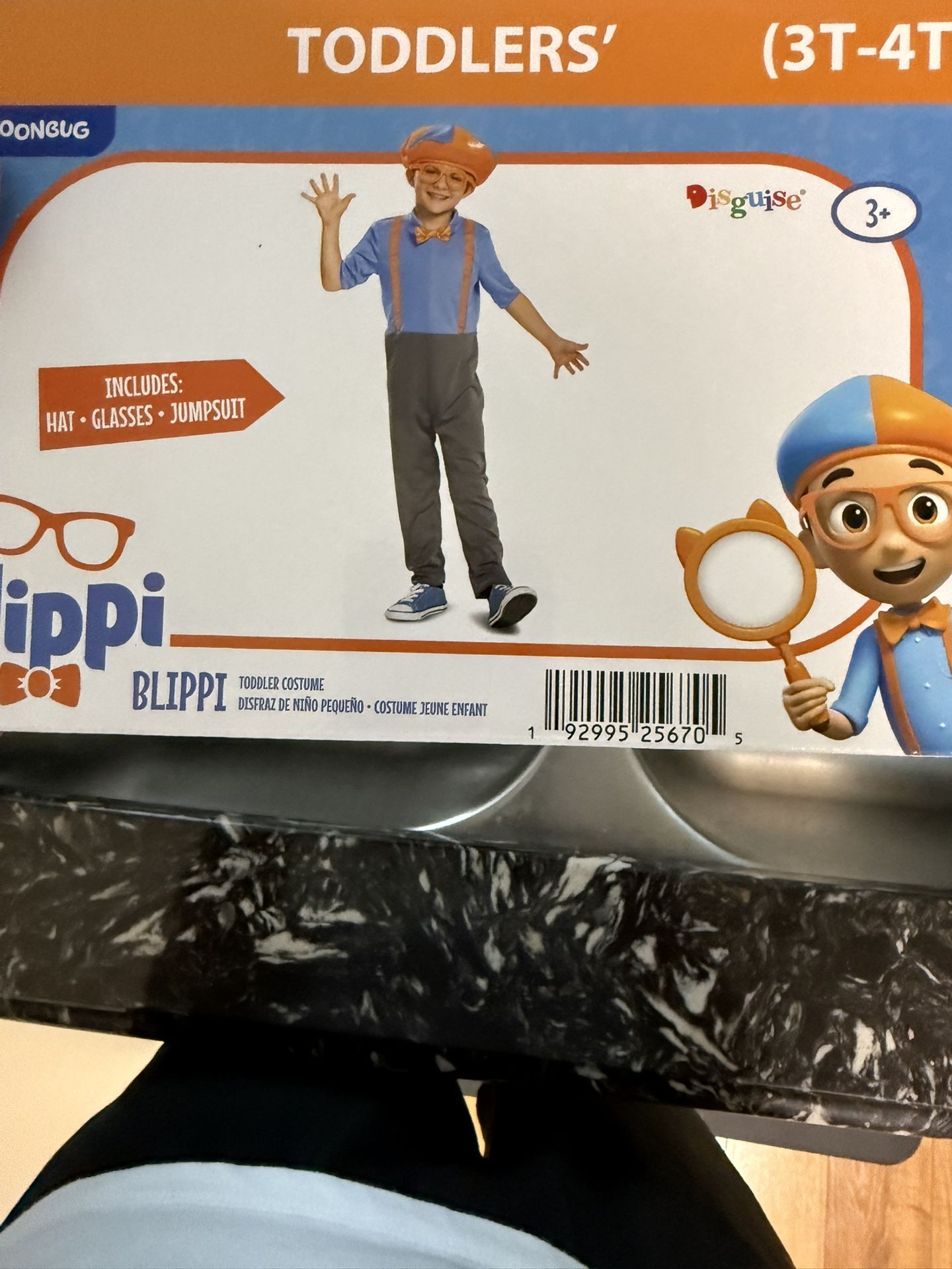 2 Kids Blippi Costumes- Size 3-4T