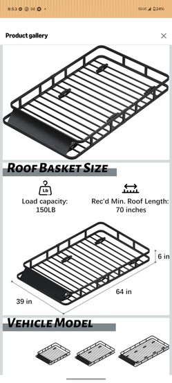Cargo roof basket
