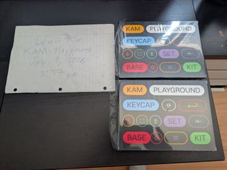 Kam keycaps, keyboard mat, keychain and other things