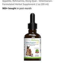 Kidney Support Drops For Cats Or Dogs
