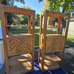 Gorgeous Vintage MCM Pair of Bookshelves | Shelving | Shelves | Entertainment Center | Cabinet