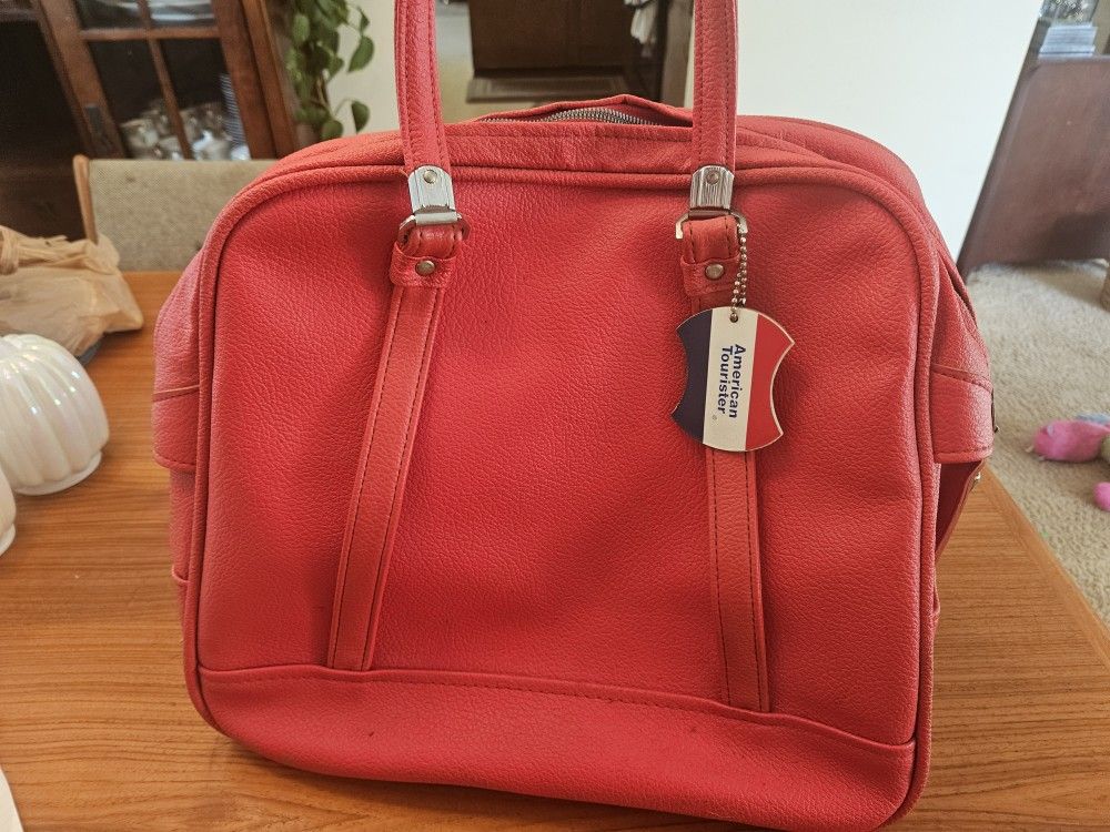 Vintage American Tourister Tiara Red Carryon Bag