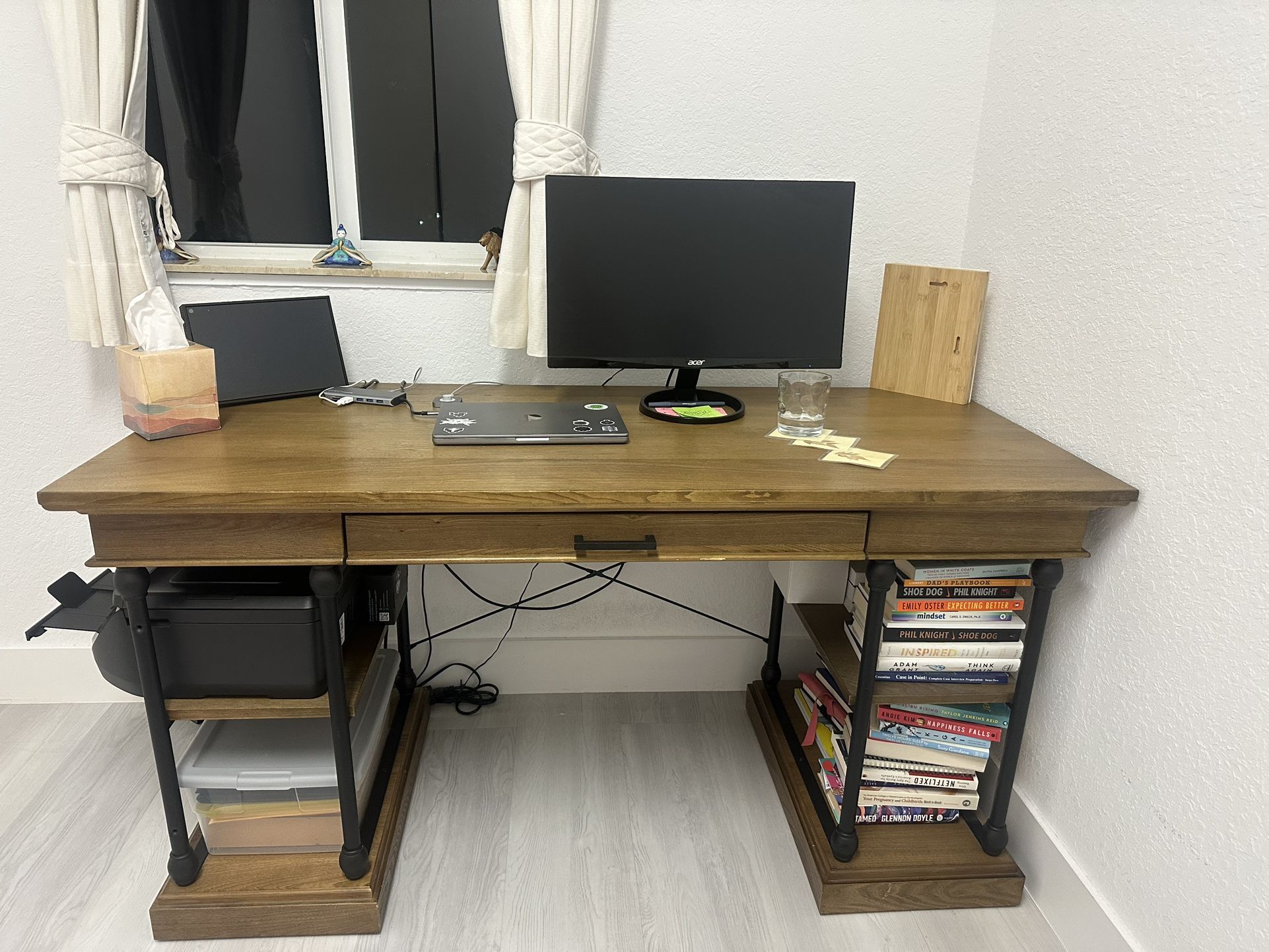 Solid Wood Top Writing Desk