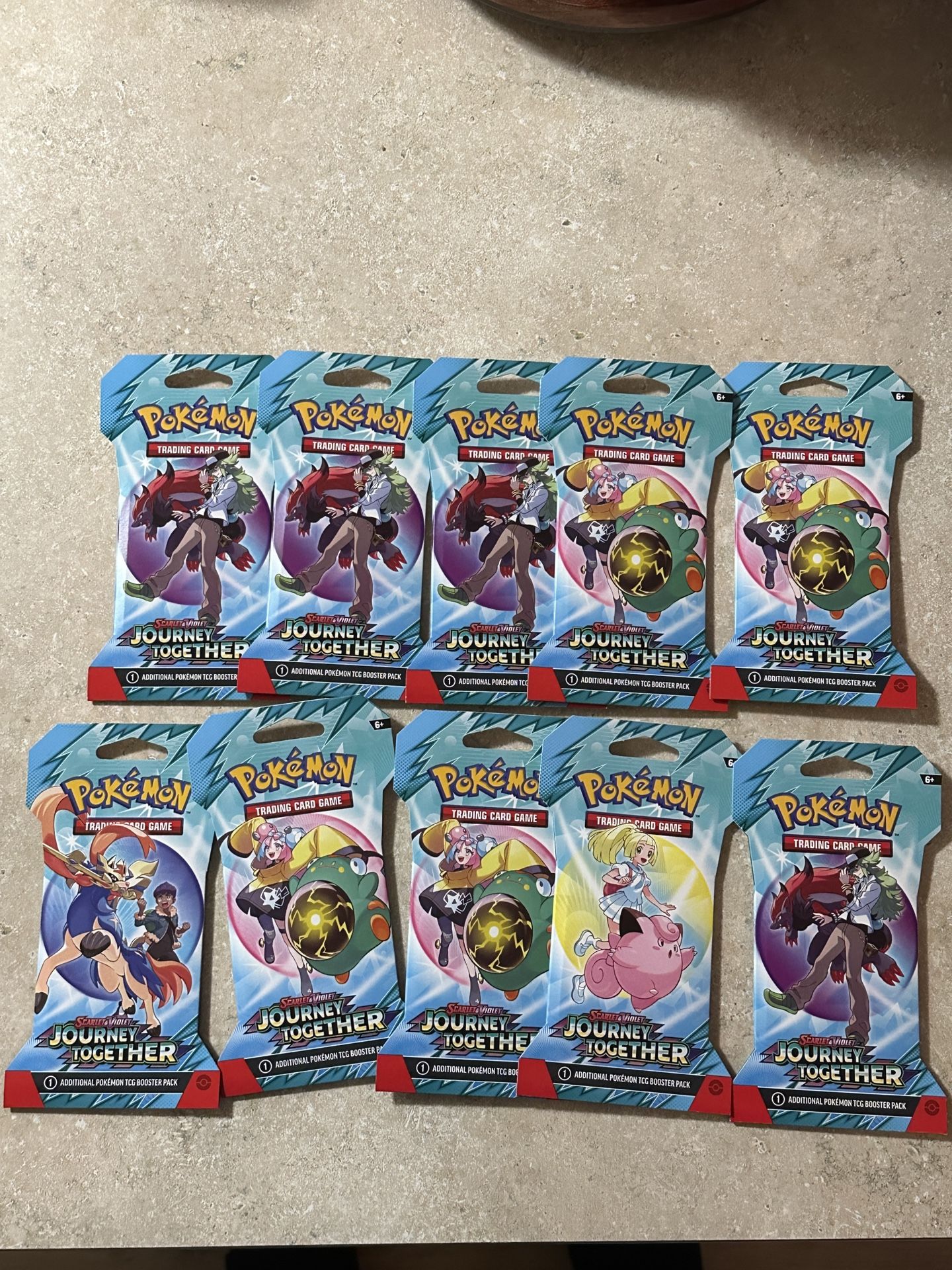 10x Journey Together Booster packs NEW