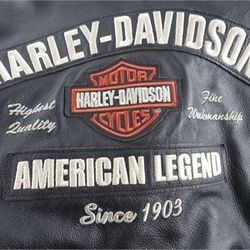 Leather Jacket Harley Davidson (Men) Size: XXXL 