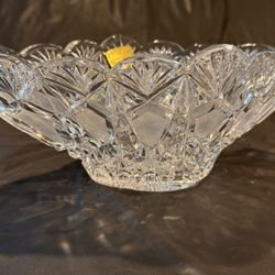 E&R Germany Etched Crystal Pitcher 