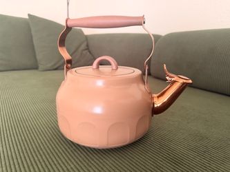 Teapot with Cooper Accents tan-  Heart&Hand Magnolia