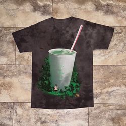 Travis Scott x McDonald’s Cactus Jack Shamrock Shake McRib Grail T-Shirt Brown Size Medium