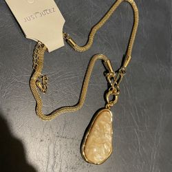 Thick Gemstone Necklace Statement Piece