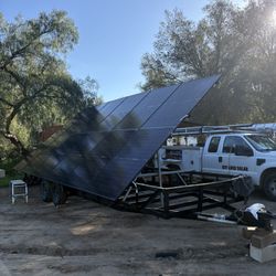 Off Grid Solar Trailer, Inverter,  Batteries