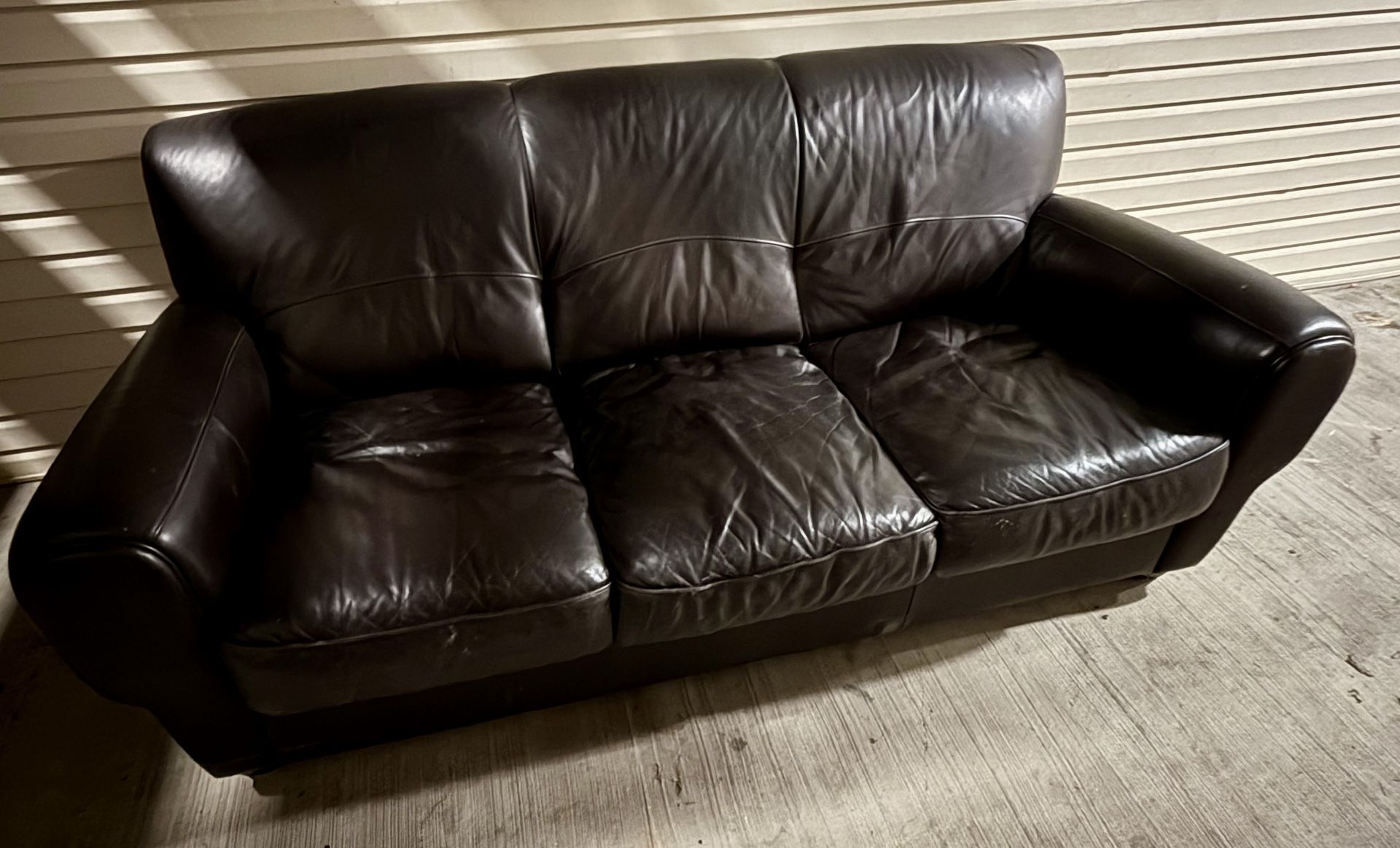 Leather Sofa. Free! 