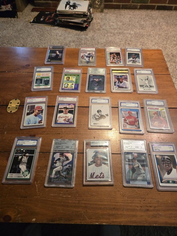 Multiple Graded Sports Trading Cards