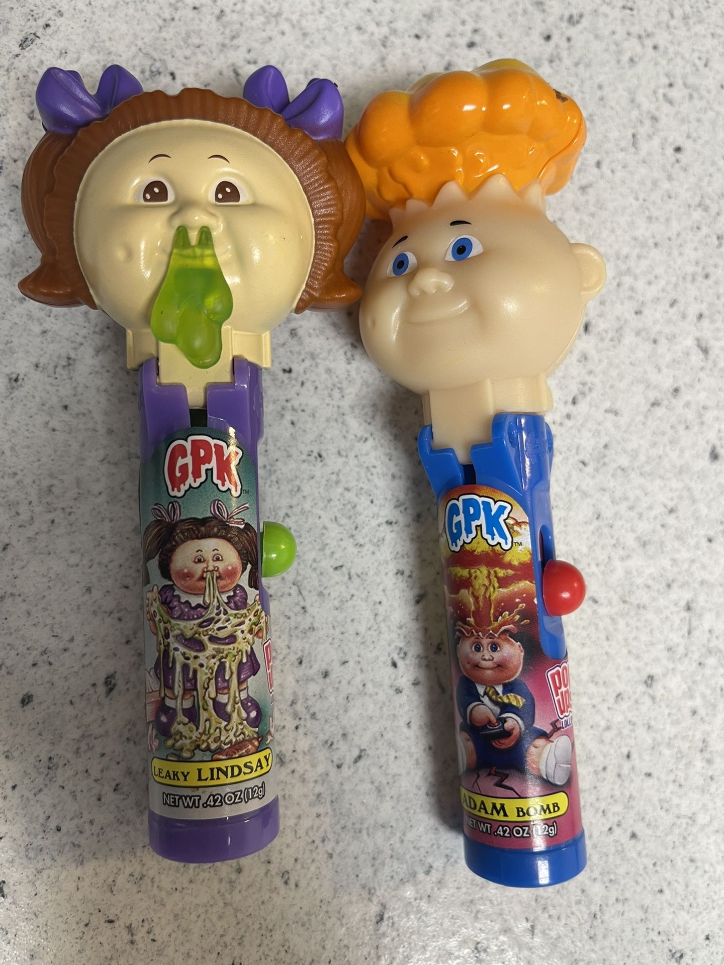 Garbage pail kids suckers