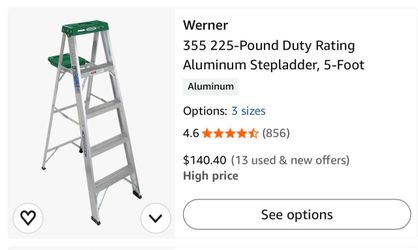 Werner 5 ft Aluminum Step Ladder