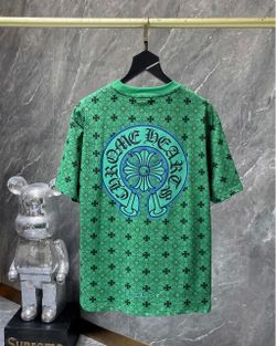 Green & Blue Short Sleeve Chrome Shirt