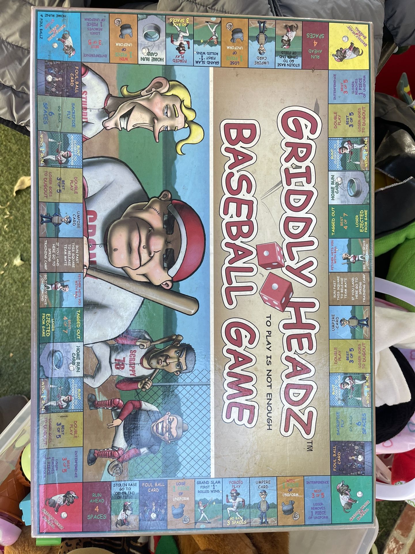 Griddly Headz Baseball Board Game 