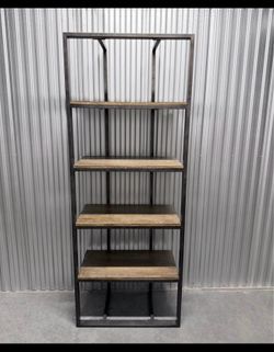 Four Hands Hughes Grainger Bookshelf  Wood Metal Shelf