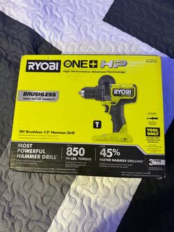 Ryobi ONE+ HP 18V Brushless Cordless 1/2 in. Hammer Drill (Tool Only)
