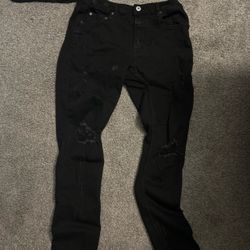 black serenade jeans 32 men’s ripped