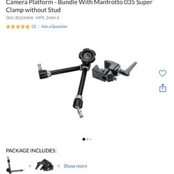 Manfrotto 244N Variable Friction Arm without the Camera Platform
