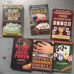 POKER Books Lot $30