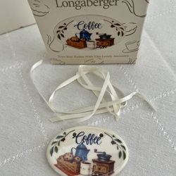 New Vintage Longaberger Coffee Tie On