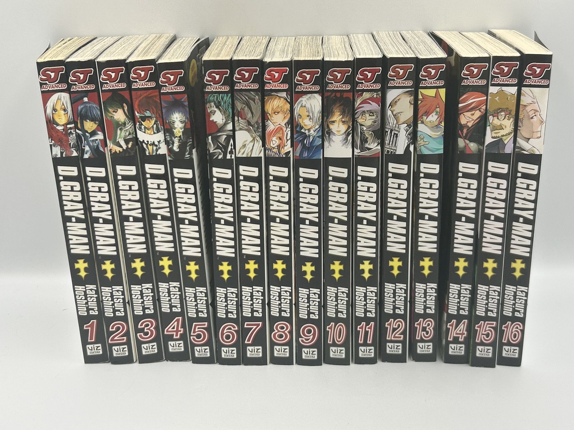 D. Gray-Man Manga English Version Volumes 1-16 VIZ Media Books
