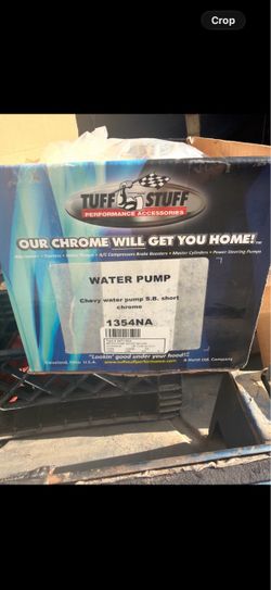Small block Chevy chrome water pump