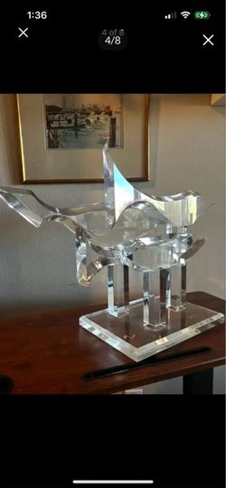 Post Modern /MCM   Custom Lucite bird Art pc, Eric Bauer    (1 of 1,)signed  large