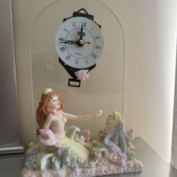 NEW mermaid clock home decor collectibles gift 